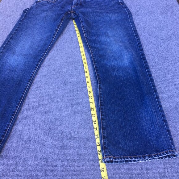 American Eagle Jeans Mens Size 33 Original Straight Lightly Distressed - Picture 9 of 15